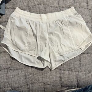 Lululemon Athletica White Athletic Shorts Lightweight Performance